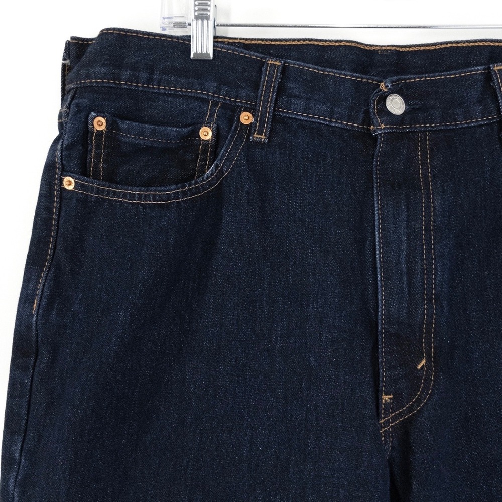Levis 550 Relaxed Fit Jeans Men's 38x30 Dark Wash Straight Leg Denim Pants - Picture 5 of 12